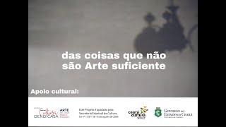 das coisas que não são Arte suficiente #STAYATHOME #Arteemcasa #Culturadendicasa