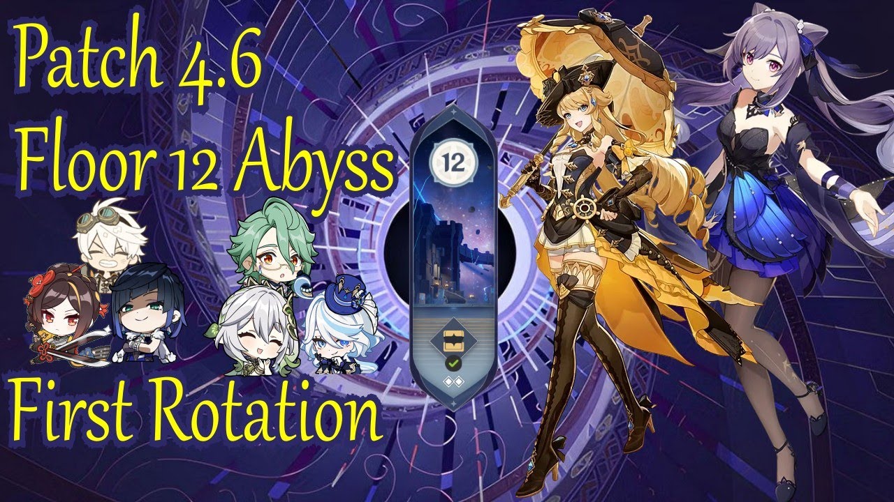 Navia Rotation 4.6 Floor 12 ABYSS - 1st Rotation NAVIA KEQING #genshinimpact # ...