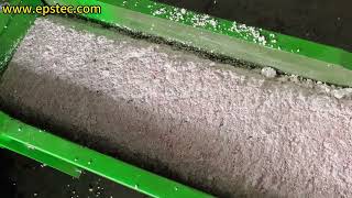 EPS compactor machine test run with material for Australia