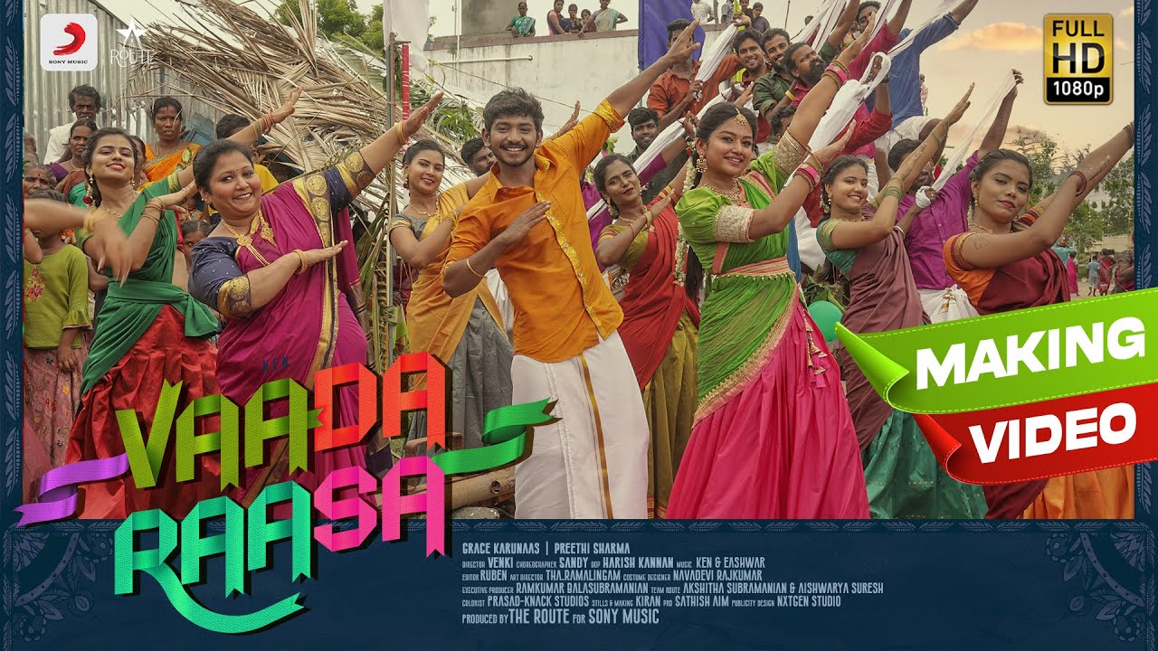 Vaada Raasa - Song Making | Ken | Grace Karunaas | Preethi Sharma | Eshwar | Venki