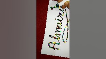 Almaira Name Art Magical Calligraphy Video #nameart #calligraphy #shorts #nameart #viral