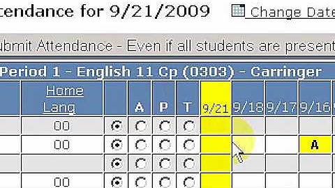 Aeries Student Information System - Attendance Features