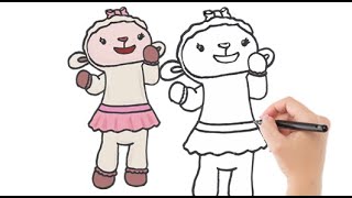 How to Draw Lambie from Doc Mcstuffins screenshot 4