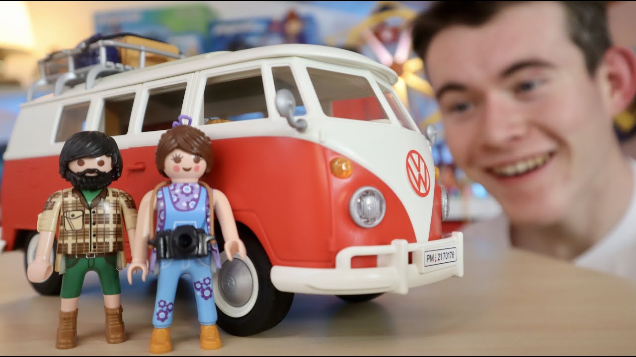 Playmobil VOLKSWAGEN combi T1 - playmobil camping car 