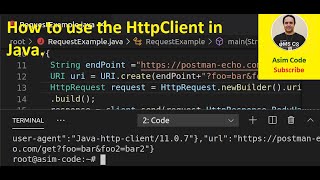 How to use the HttpClient in Java