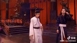😂😂😂.... Meng Yao and Wei Wuxian... BTS of UNTAMED 😂😂😂😂😂