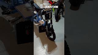 Battery today handlebars tomorrow#ebike #supermoto #surron