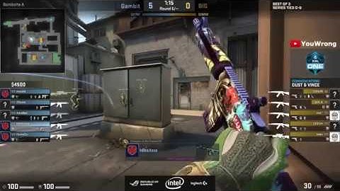 Gambit vs BIG (Highlights Map1/Train) ESL One New York 2017