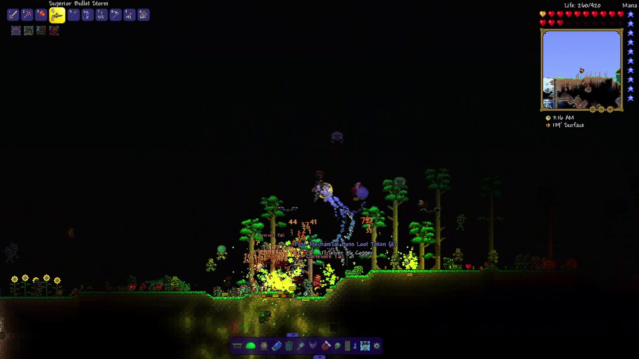 Terraria At 30x Spawn Rate... - YouTube
