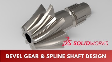 SolidWorks Bevel Gear Design Tutorial | Spline Shaft Modeling | Beginner to Advanced | CAD Design BD