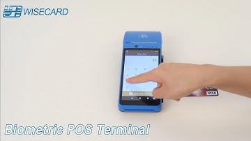 Handheld Biometric POS Terminal 7.4V 5800mAh Android 7 With Touch Screen