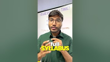 ❌TIME to Cover IIT-JEE Full Syllabus?!🤯 #jee #motivation