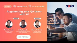 Webinar on Augmenting your QA team with AI | GAVS & Appvance