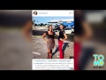 JOURNALISME: Jackie Orozco prend un selfie devant une scène de crime