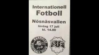 Vänskapsmatch på Nösnäsvallen i Stenungsund 1999. Barnsley med Peter Markstedt