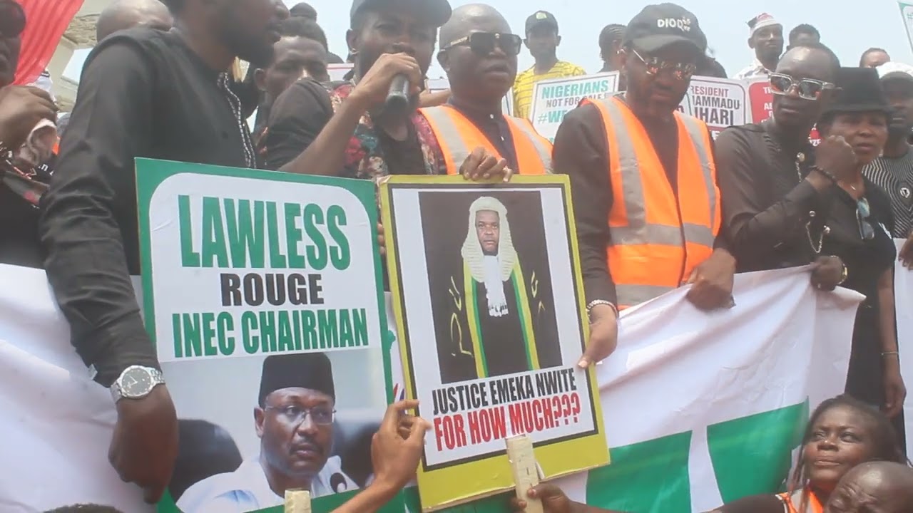 Massive Protests in Abuja over INEC's Unfair Election