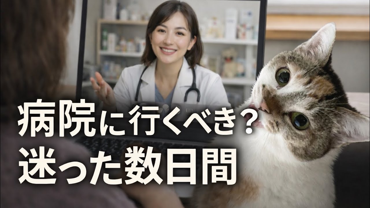 病院に行くべき？迷った数日間｜猫の異変とオンライン診療の記録