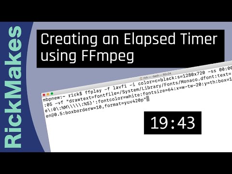 Creating an Elapsed Timer using FFmpeg