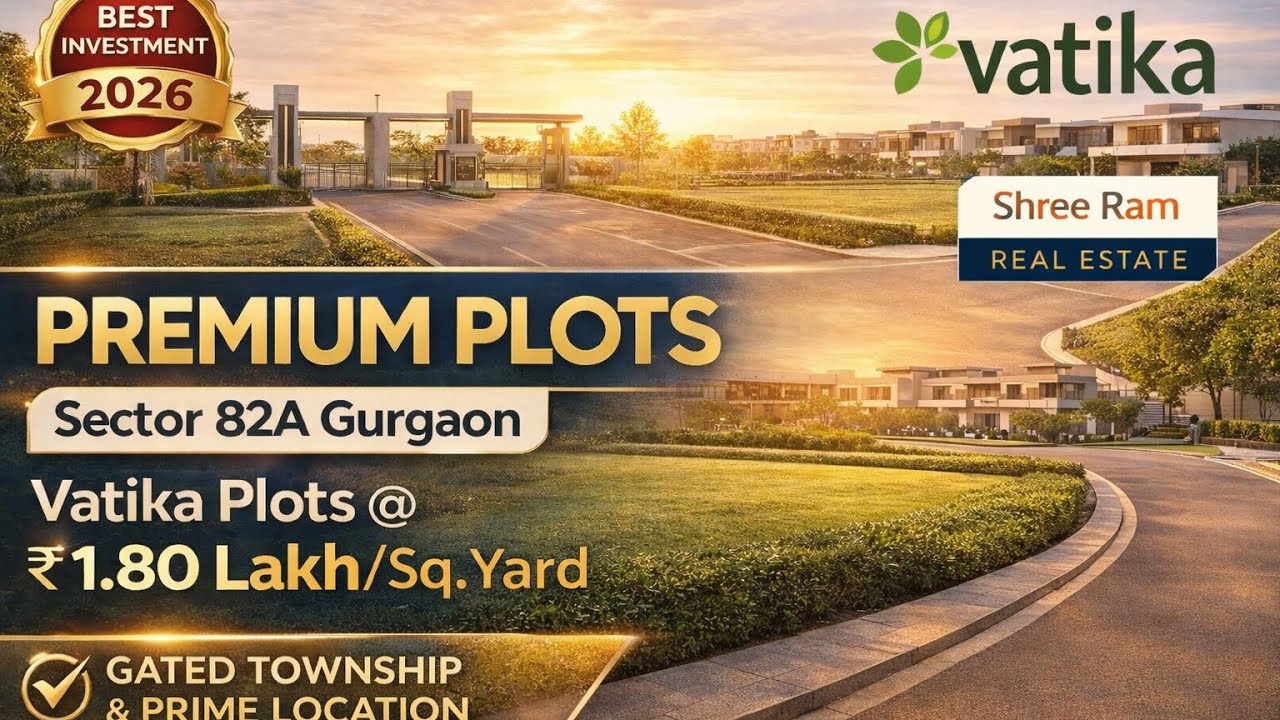 Premium Plots in Sector 82A Gurgaon | Vatika Plots @ ₹1.80 Lakh/Sq.Yard | Shree Ram Real Estate 