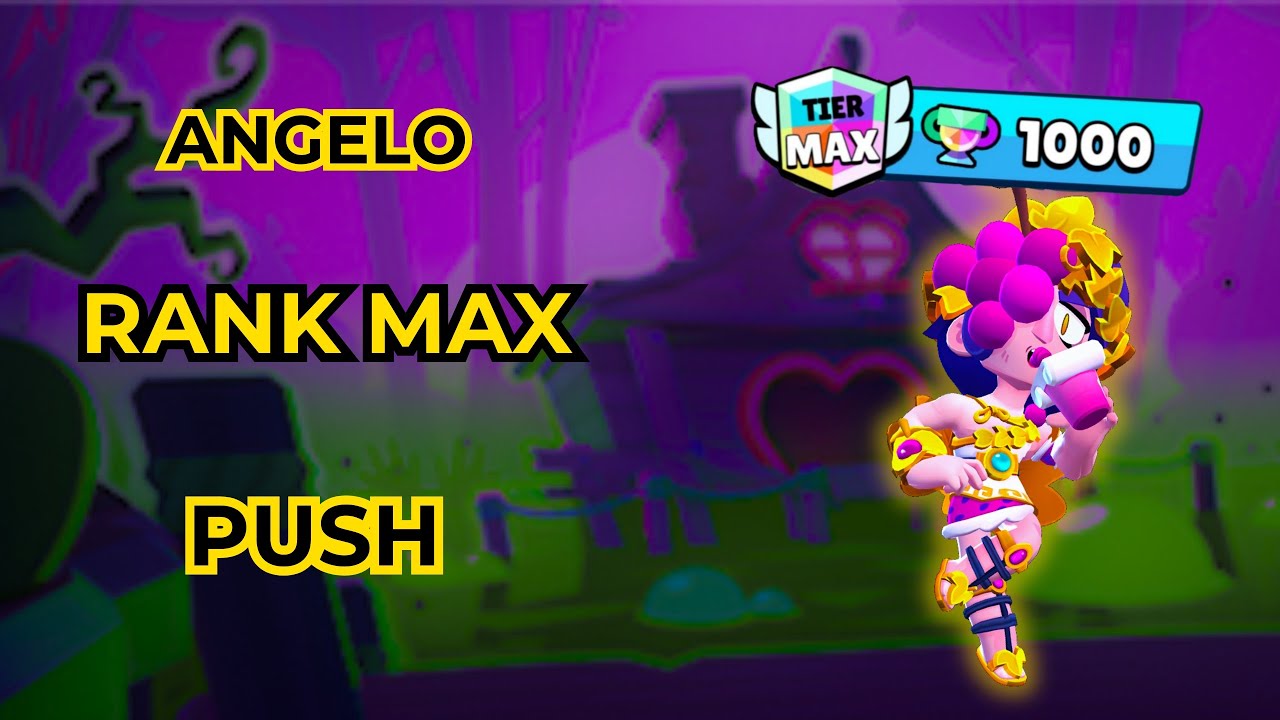 Pushing Angelo to 1000 Trophies in Solo Showdown! Epic Brawl Stars Rank Max Gameplay(Power Level 10)
