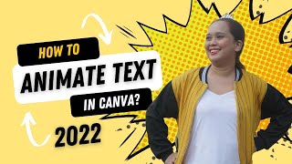 How to Animate Text in Canva? 2022