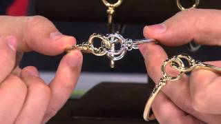 14K Gold Large Interlocking Status Link Toggle Bracelet with Alberti Popaj