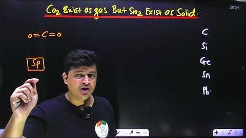 CO2 EXIST AS GAS BUT SIO2 AS SOLID | NEET /JEE