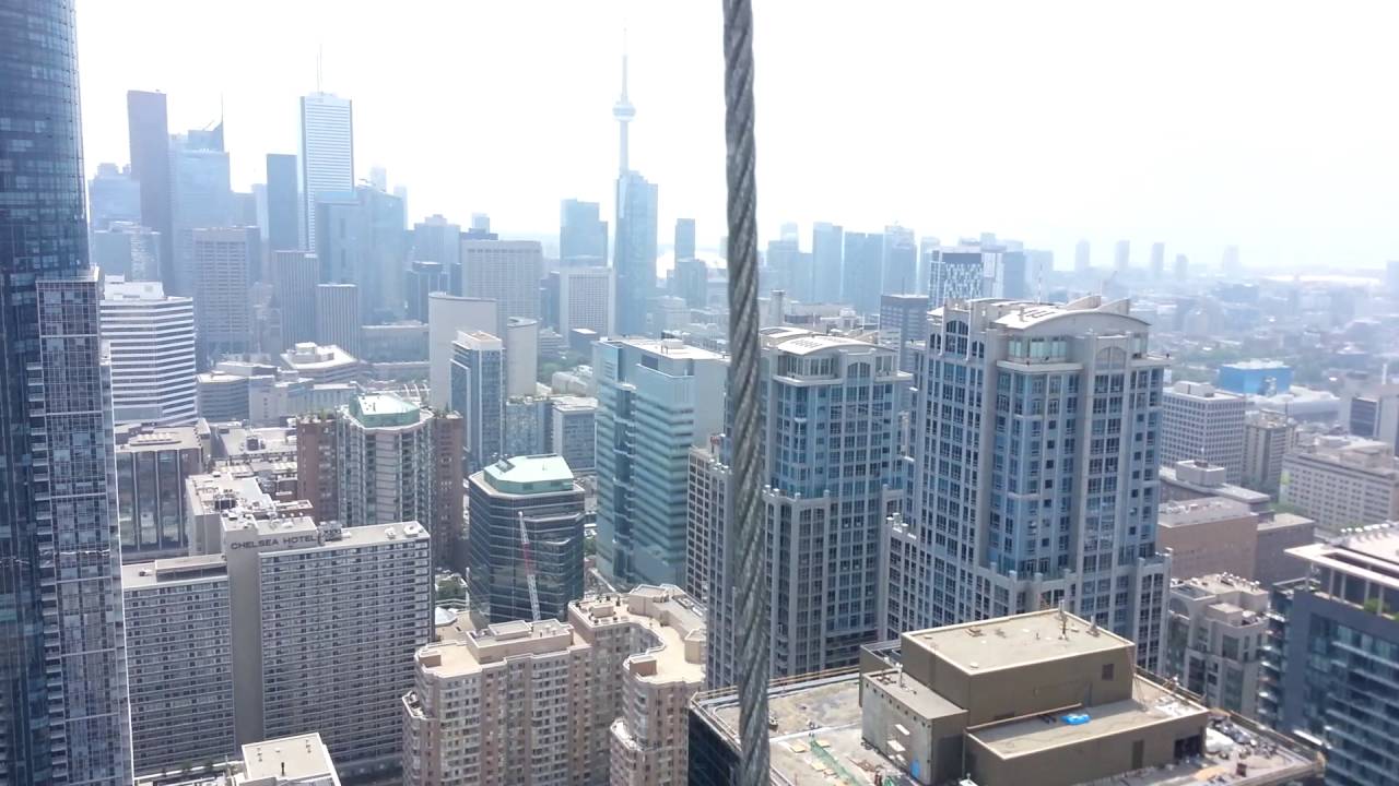 60 floors on swing stage in Toronto
