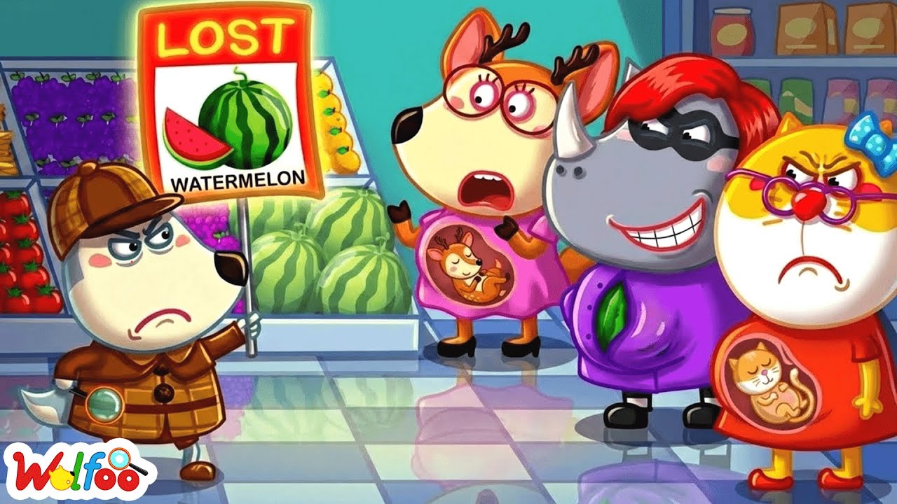 Who Stole the Watermelon? 🍉🕵️ Wolfoo Detective Story for Kids | Wolfoo Cartoon for Kids