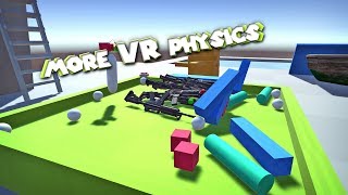 VR Hand Physics - Physics Swimming - JENGA WITH GUNS!
