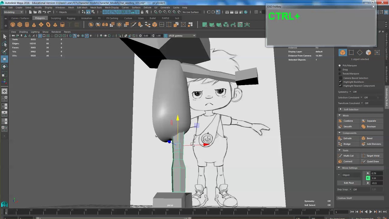 Character Blocking Computer Character blocking part 2 - YouTube