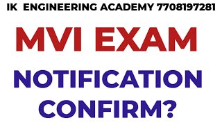 TNPSC MVI EXAM NOTIFICATION Update 2026