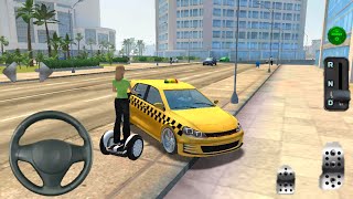 VW Golf Taxi Driving Sim 2020 - Ultimate Taxi Driver - Android iOS Gameplay screenshot 4