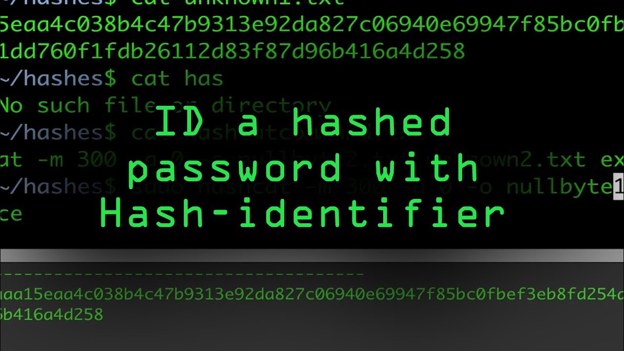 lindre Strengt Charles Keasing Use Hash-Identifier to Determine Hash Types for Password Cracking « Null  Byte :: WonderHowTo