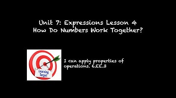 Unit 7 Expressions Lesson 4