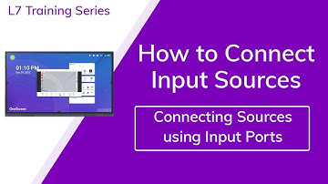 Connecting Sources using Input Ports - L7 Touchscreen and Hubware Training