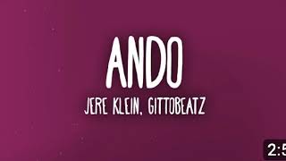 Jere Klein - Ando (letra oficial)
