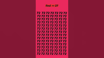 find 27 #puzzlegame #puzzle #iqtest #braintest #youtubeshorts #youtube #viral #knowledge #maths