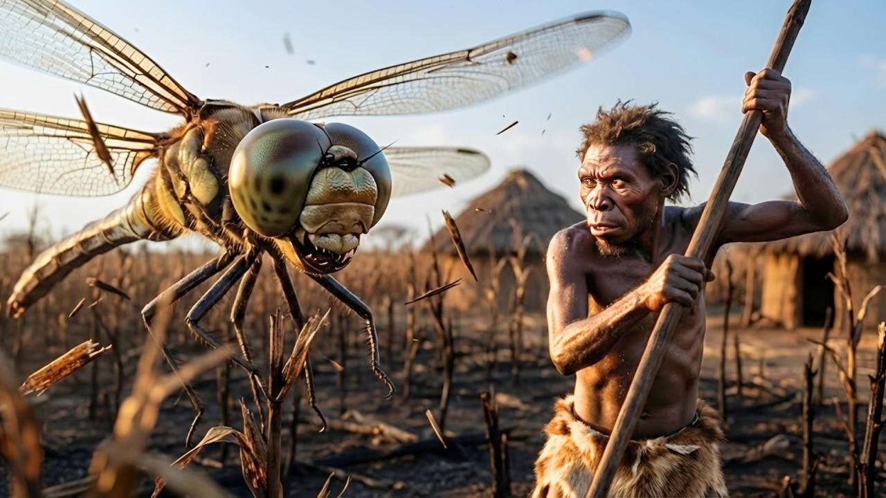 Prehistoric Survival Story | Giant Dragonflies Attack Early Human Crops