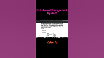 Learn about Database Management System easily with Practical.  #excel #dbms #databasemanagement