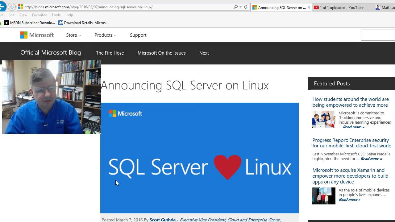 Microsoft SQL Server to Coming to Linux Mid 2017: Will Skype for ...