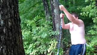Rope swing fail