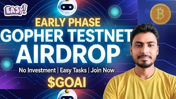 🚨 Don’t Miss GOPHER Airdrop! Early Phase $GOAI Rewards | No KYC