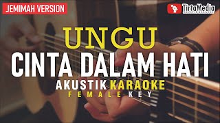 cinta dalam hati - ungu (akustik karaoke) jemimah version || #jemimahchallenge