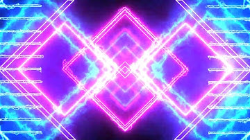 Laser Vj Loop For Square  Projection Purple and Blue - Laser Show Animation - DJ Background Loopable