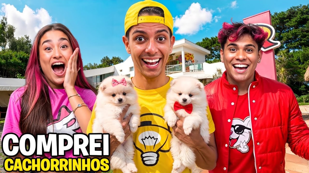 DEI UMA CACHORRINHA PARA OS AMIGUINHOS *Eles se emocionaram !