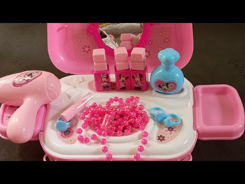 3 minutes Satisfying with Unboxing Pink Mickey Mouse Beauty set | Review toys | ASMR video