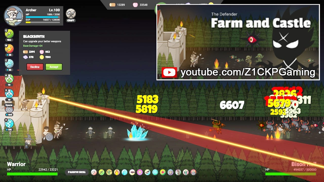 The Defender: Farm and Castle Gameplay Steam - Z1CKP Gaming