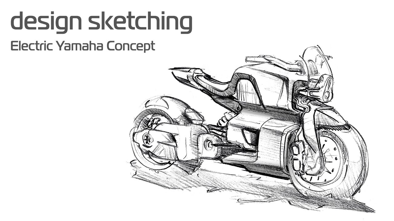 Concept Sketches Motorcycle Vector Line Art Motorcycle For Concept
