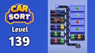 Car Sort color puzzle level 139 walkthrough solution gameplay 